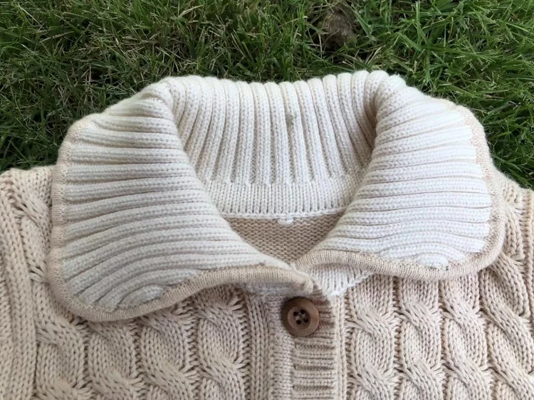 Лидер продаж 2020, милый мягкий свитер из органического хлопка для новорожденных, с китайской фабрики