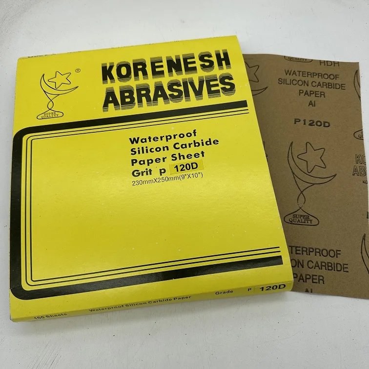 Good price silicon carbide waterproof wet sandpaper polishing latex sandpaper sheet