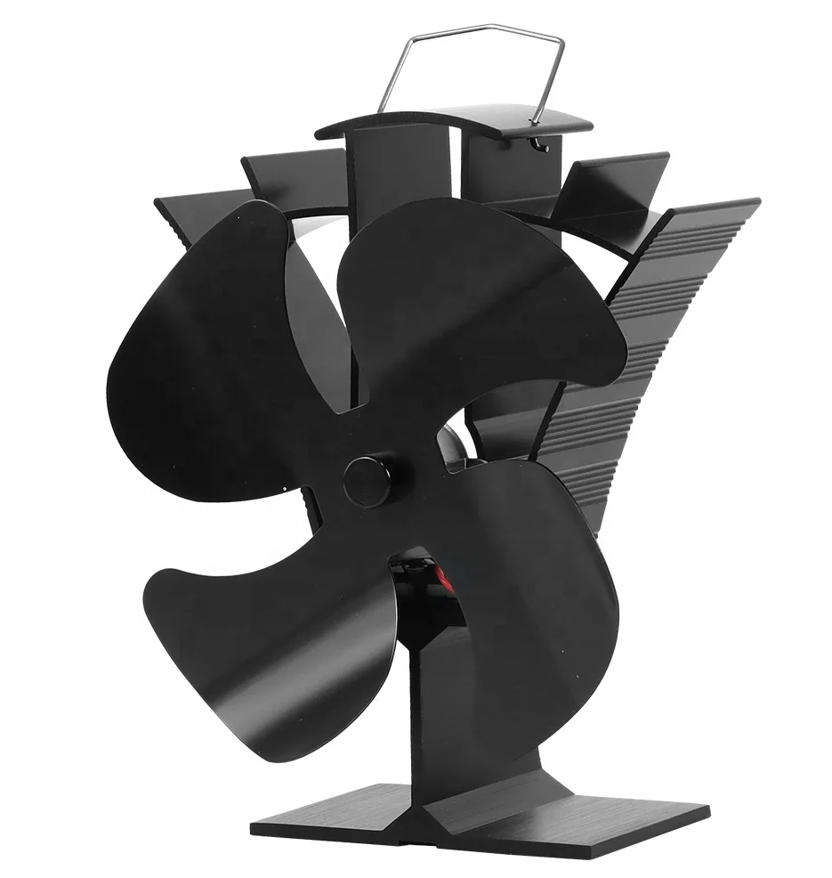 4 Blade No Battery Chimney Fan Burning Stove Fa Heat Powered Wood Stove Fan