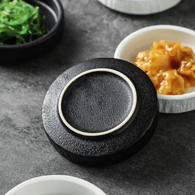 Ceramic Soy Sauce Dipping Bowls Matte Sushi Wasabi Vinegar Soy Sacuce Fruit Dishes Restaurant Ketchup Seasoning Bowl Tableware