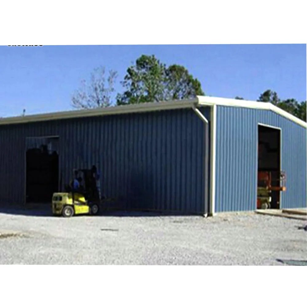 China prefabricated waterproof light steel structure storage building metal sheds for sale