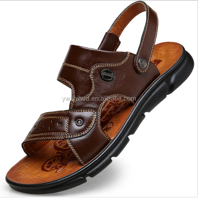 Wholesale flat sandals for men sandals leather