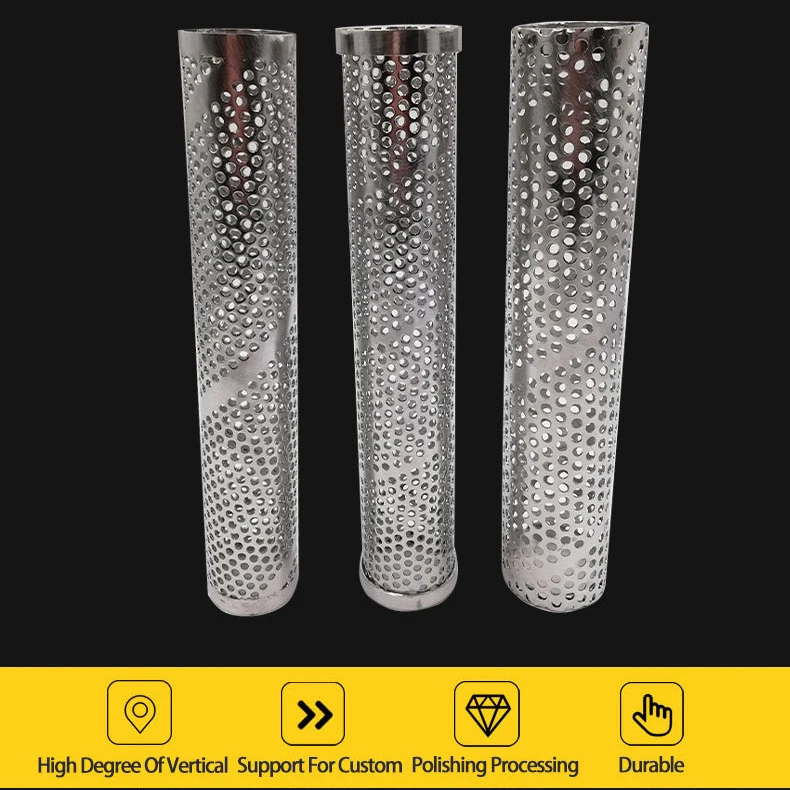 Seamless Welded Spiral Metal Tube for Well Drilling with Circular Mechanical Protection Shield and Wire-Wrapped Filter Cylinder