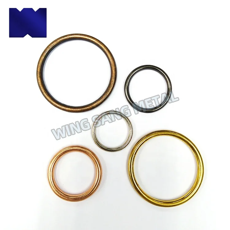 Zinc Alloy O Ring OEM/ODM 12mm~50mm Bags Accessories Metal Keychain Buckles Snap O Ring