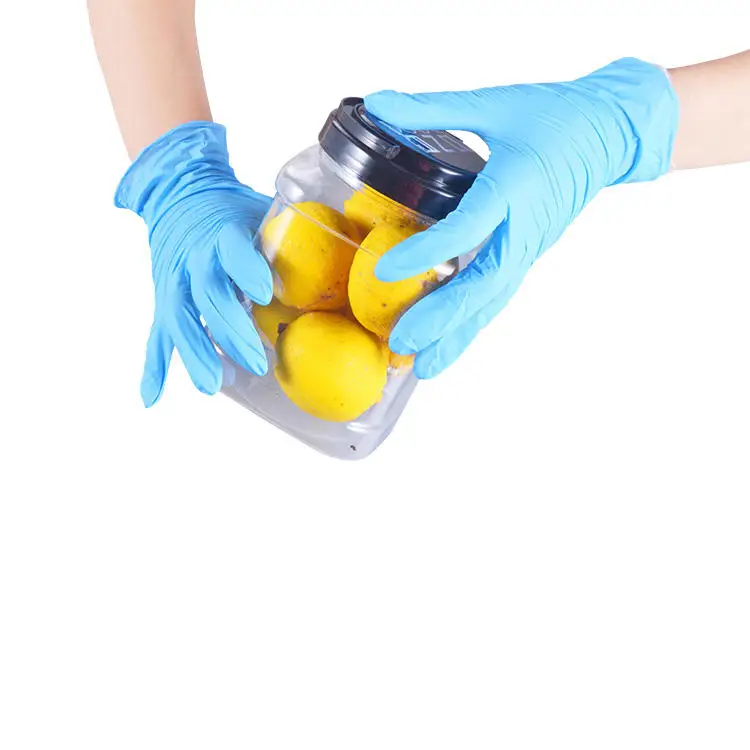 Wholesale Factory No Powder Latex Gloves Industrial Work Pvc Blended With Nitrile Gloves