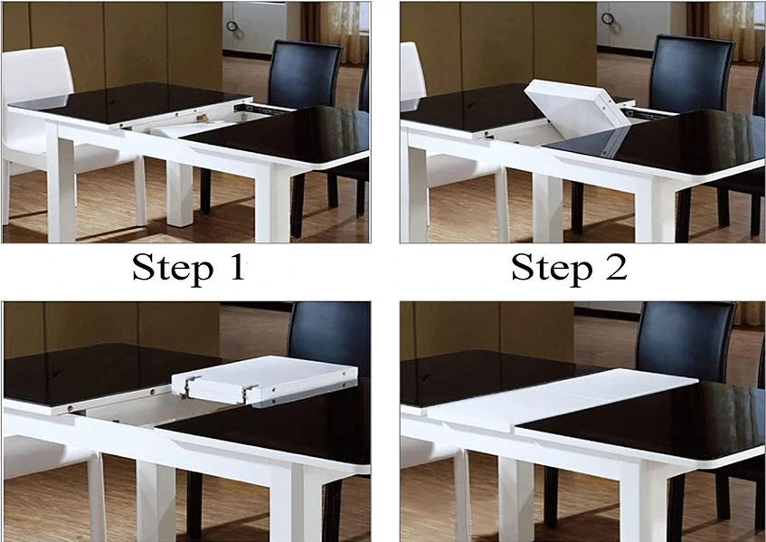 Under Mount Slide Full Extension Lifting Telescopic Guide Rail Folding Table Slide Extension Table Sliding Mechanism