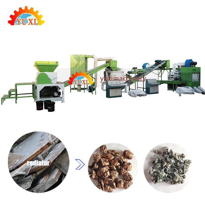 
Copper And Aluminum Recycle Machine Air Conditioner Scrap Radiator Recycling Machine 
