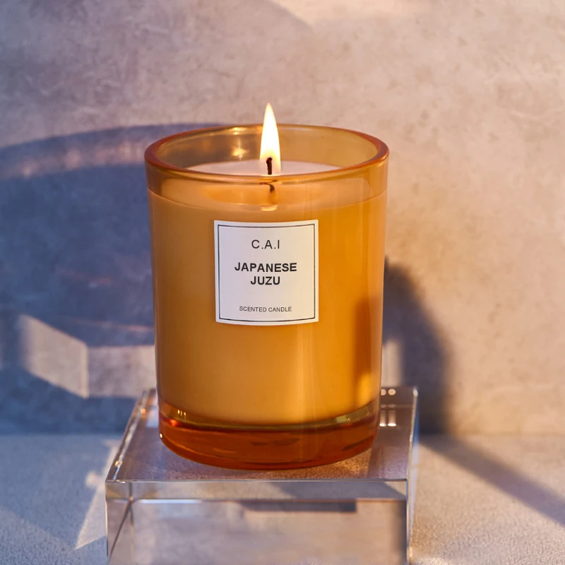 Оптовая продажа, логотип на заказ, прозрачный цилиндр, роскошная Ароматизированная банка для свечей из соевого воска, стеклянные банки для свечей с подарочной коробкой