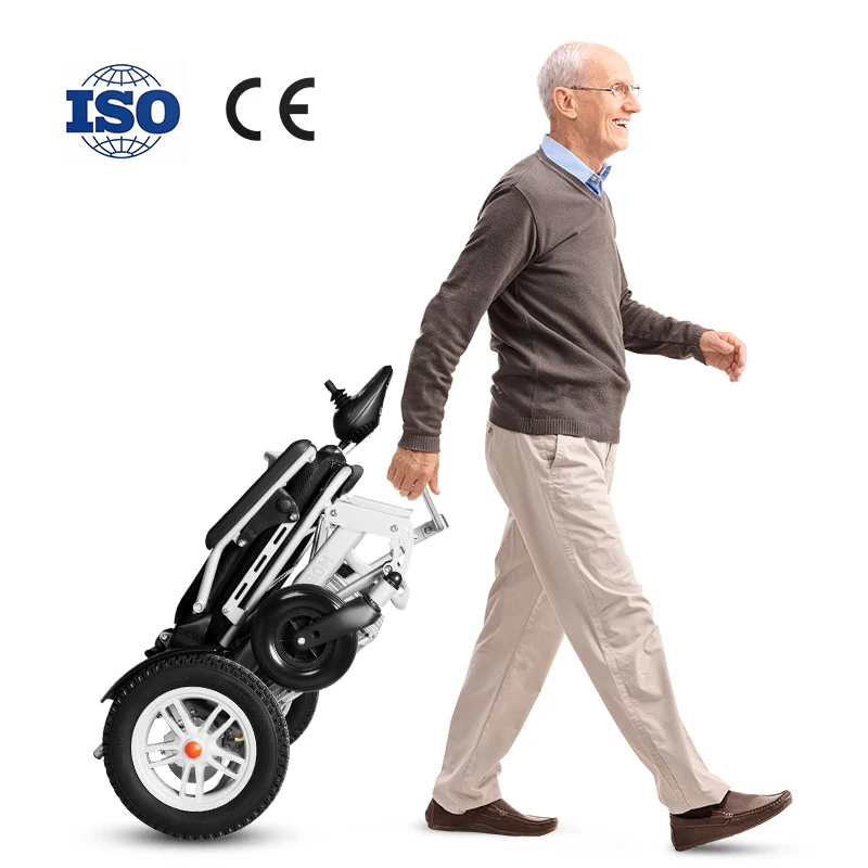 Multi-Road Lightweight Electric Wheelchair Pneumatic Tyre Portable Electric Wheelchair