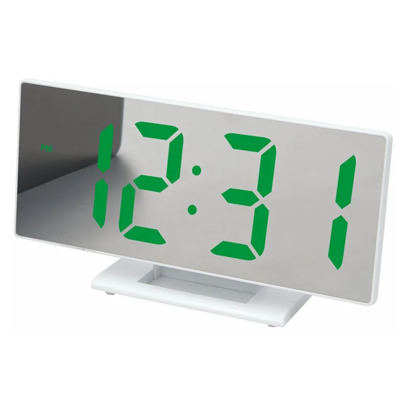 KH-CL008 Night Visible LED Display Digital Alarm Clock Battery Operated Bedside Home Travel Time Clock