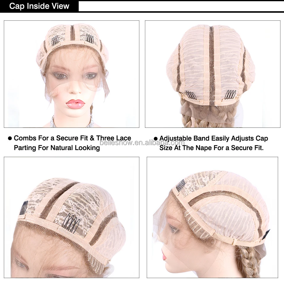 Braided Lace Front Wig African Glueless Women Tresse Cornrow Synthetic Lace Braided Wig Baby Hair For Black Women Box Braids Wig