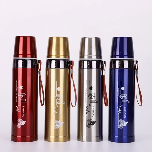 Leakproof Double Wall Insulated Flask Vacuum Insulated Stainless Steel Bullet Water Bottle