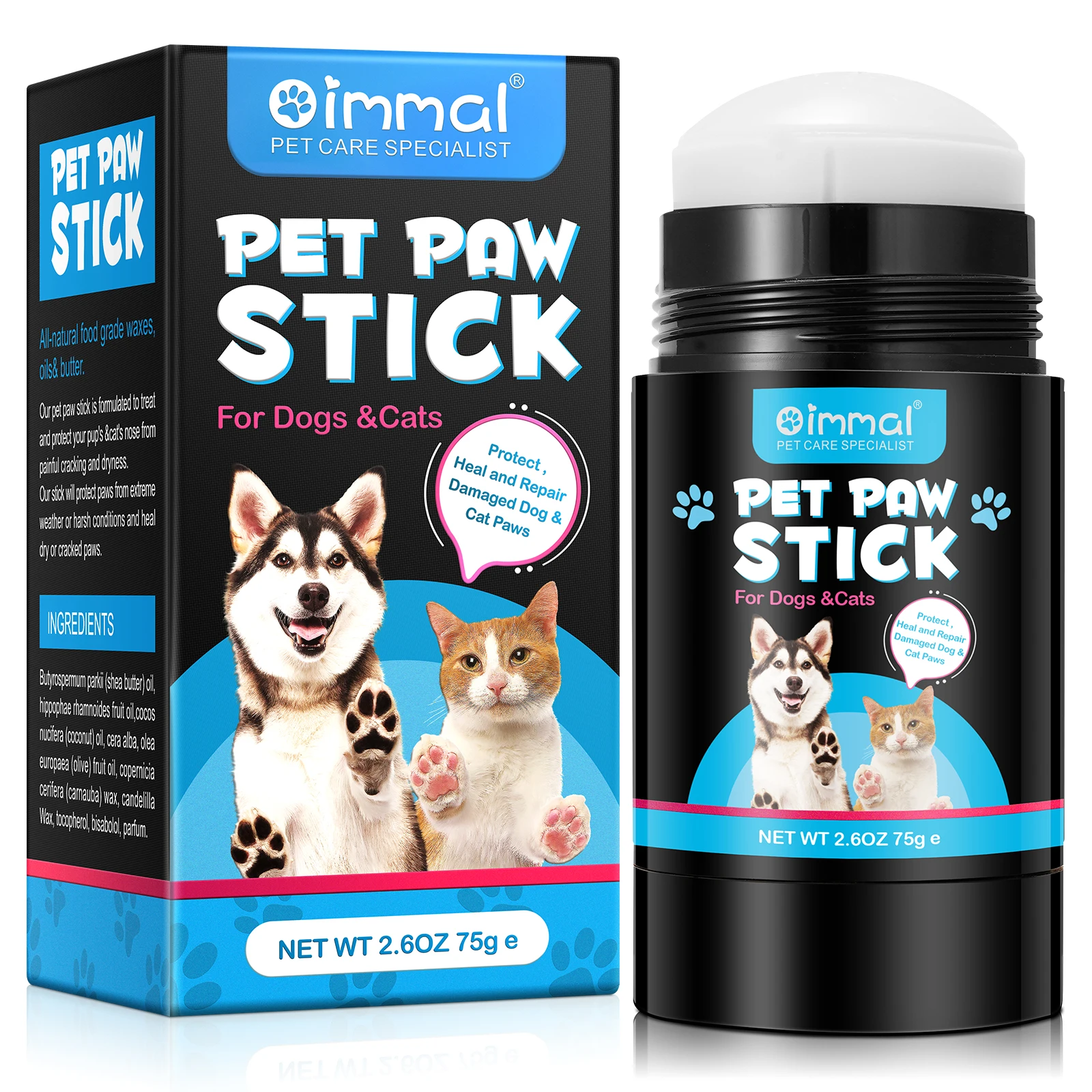 Wholesale Pet Foot Care Dogs Paw Protection Cream Pet Claw Balm Stick for Protect Heal and Repair Damaged Dog and Cat Paws