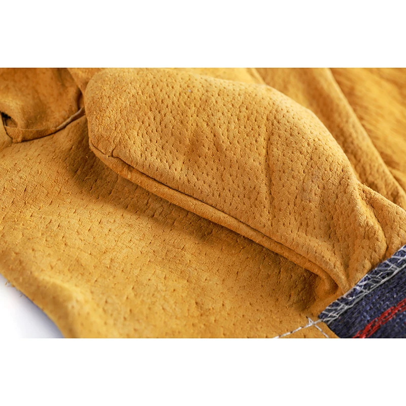 Sunland Wholesale Working Gloves Leather Safety Gloves Cow Split Leather Welding Gloves For Industrial