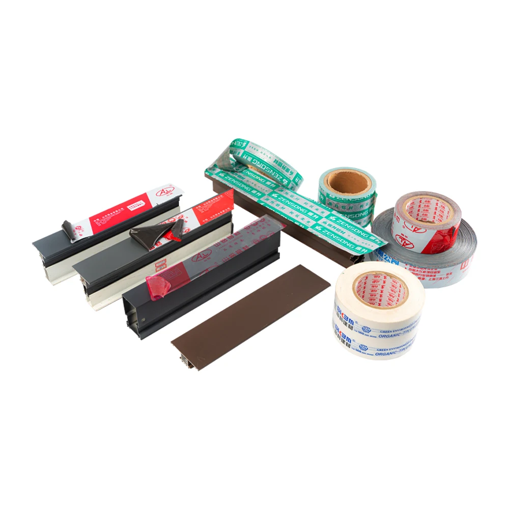 Competitive Price Black And White Water Based Acrylic Temporary Industrial PE Protective Film For Aluminum Profiles