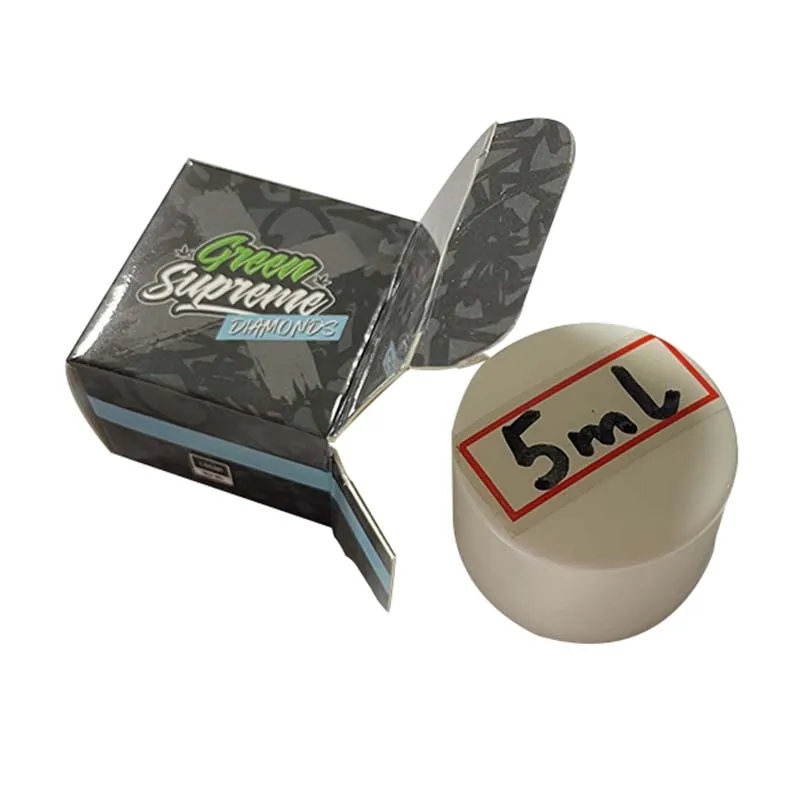 Custom Concentrate Container Paper Box 5ml Metallic 5gram 9gram Wax Mini Glass Jar Gift Box packaging