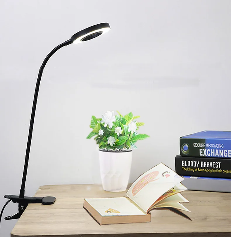 Spot led clamp lamp usb bedside dormitory student book table universal hose Amazon table lamp manufacturer