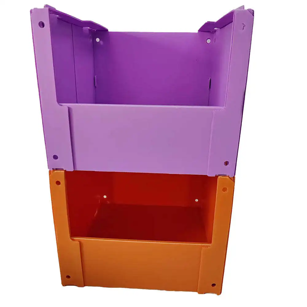 Corrugated plastic box pick bins plastic warehouse plastic storage box for storage