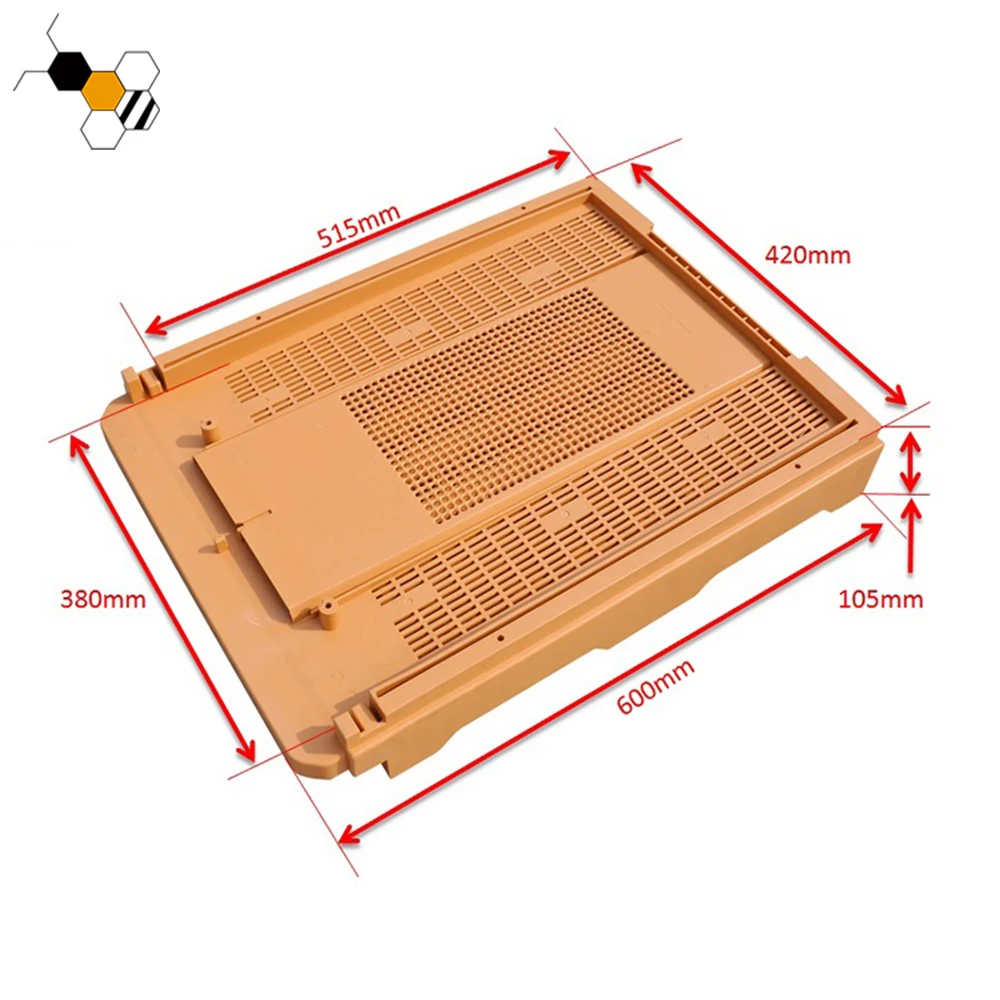 Beehive langstroth polypropylene bee hive ventilated pulled plastic beehive base bottom board