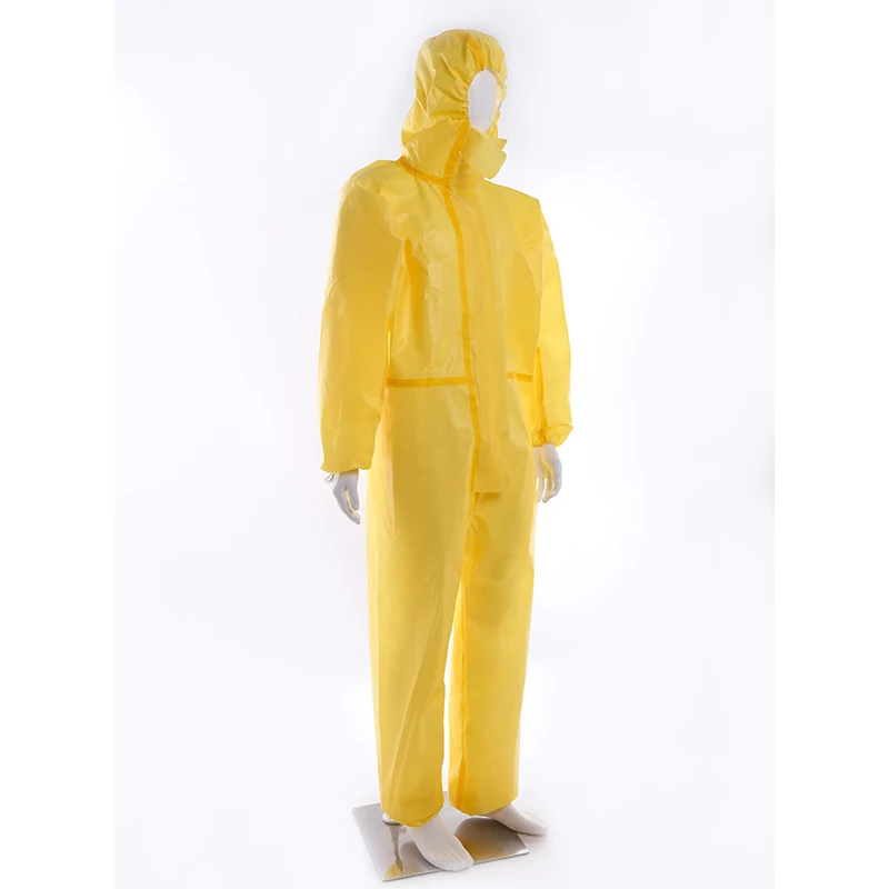 TYPE 3/4/5/6B OEM Disposable Chemical Red 82gsm PP+PE Nonwoven Fabric Coverall