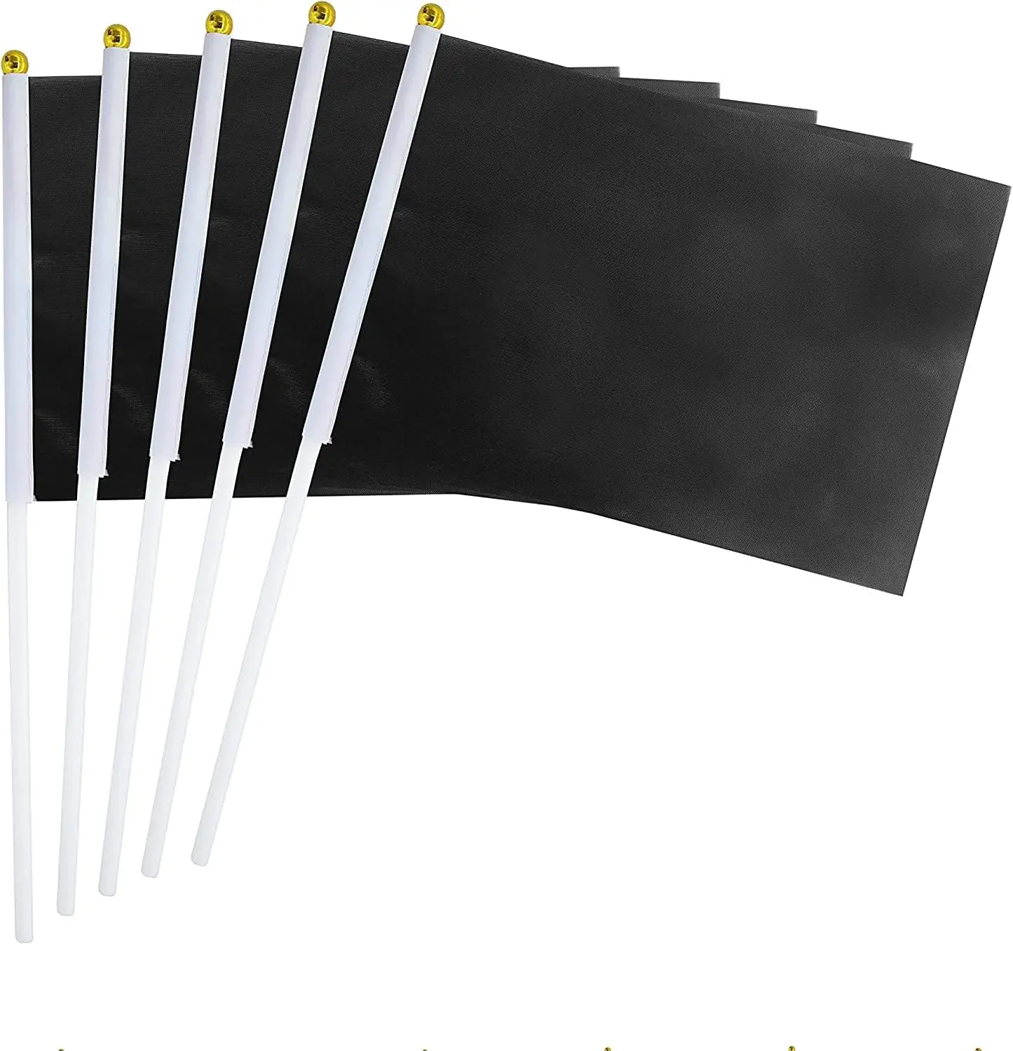 Solid White Blank Flag Small Mini Plain White Flags On Stick 5x8 Inch