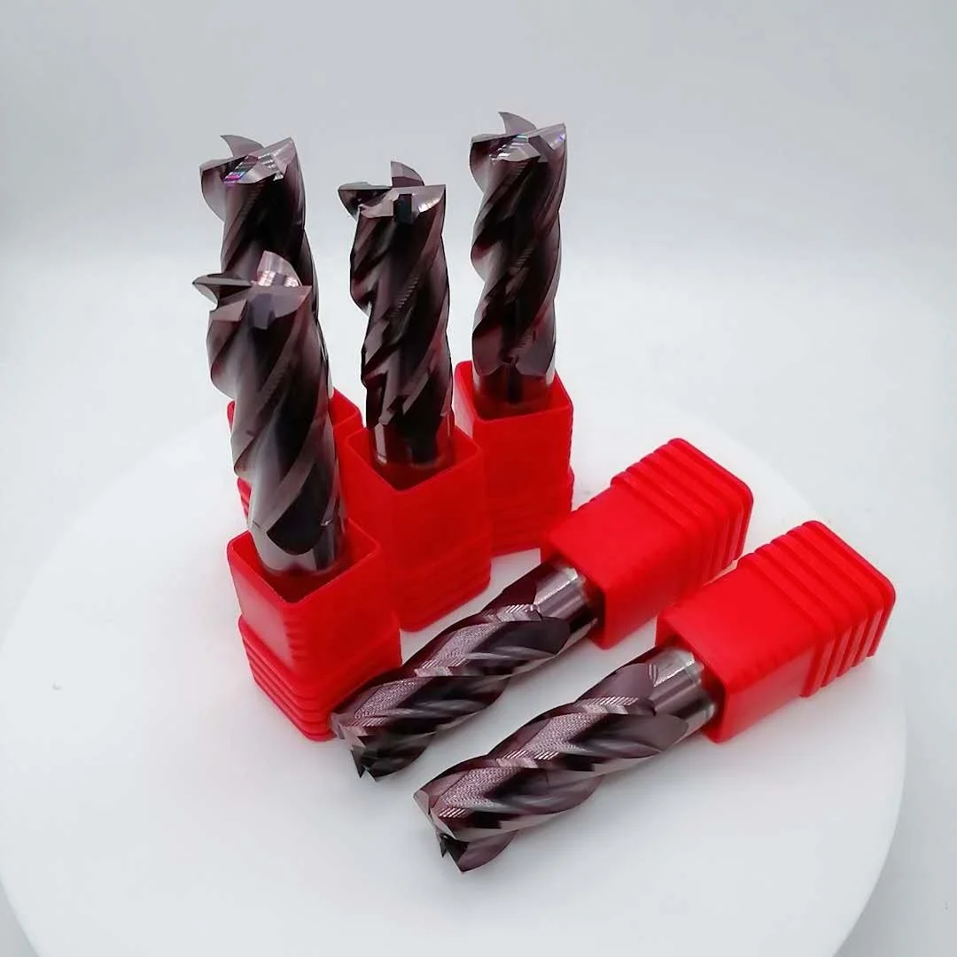 HRC55 4 Flutes Standard Size Square Carbide Endmills End Mill Cutters End Mill Carbide