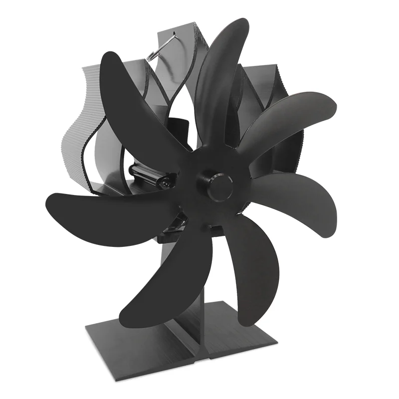 2022 New 7blades Fireside accessory self-Powered Thermoelectric Heat Powered Wood Burning Stove Fan