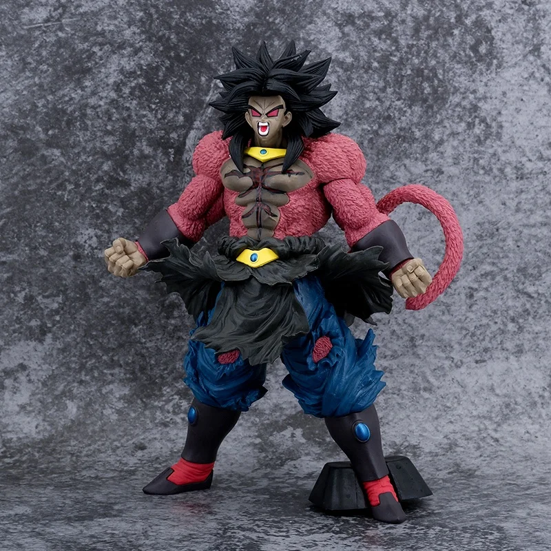 32cm Dragon Balls PVC collection model toy Super Saiyan Dark version Broly action figure for gifts