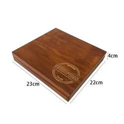 custom hot sale laser logo gift set cigar storage solid wood package wooden gift box set for man