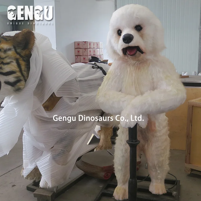 Lifelike 3D Animal Model Animatronic Dog For Sale