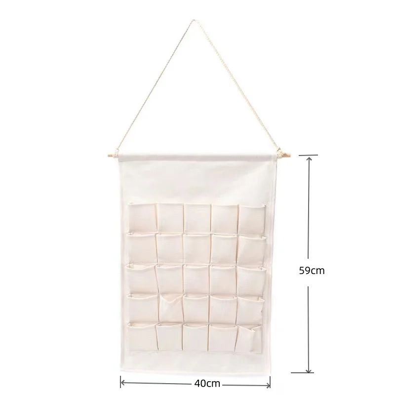 Sublimation Linen Christmas Countdown Calendar Hanging Home Decoration Fabric Wood Advent Calendar