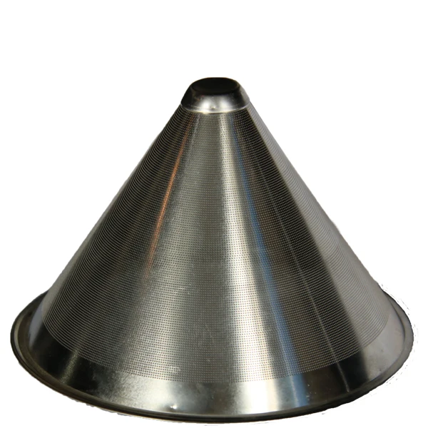 High Filtration Efficiency Food Grade Fine Etch Coffee Strainer Dripper Coned Cartridge Laser Engrave IC Substrate Filter