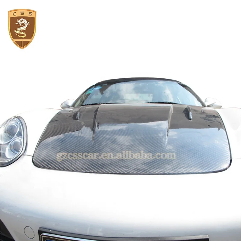 
Car Decoration Accessories Auto Carbon Bonnet For Porsche 987 Cayman Mi sha Fiber Hood  (62453299873)