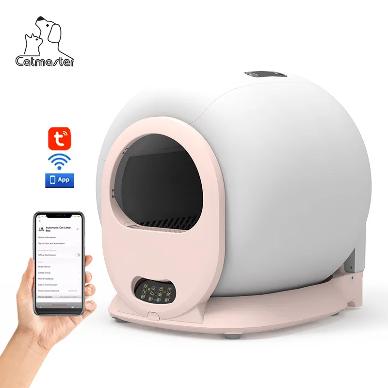 App Remote Wifi Control Auto Electric Detachable Splash-Proof Large Space Smart Self Cleaning Cat Litter Box