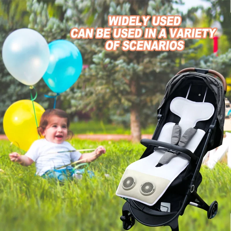 Anjuny Washable 3D Mesh 5V USB Electric Kids Children stroller seat liner  Cooling Baby Car Seat Cover