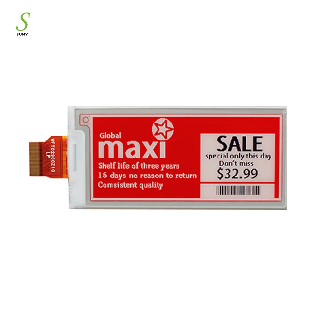 2.9 Inch Small E Ink Display Screen Epd Color Custom Paper E Ink Display Screen