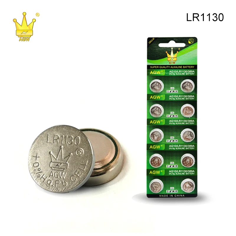 CROWN C Button Cell Battery A10 Lr1130 Button Cell Battery Lr1130 Battery Cell for Toys