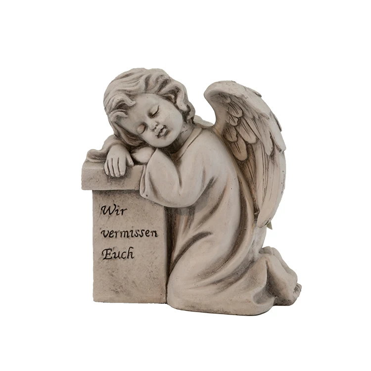 Wholesale Garden grave decorations resin memorial angel statue