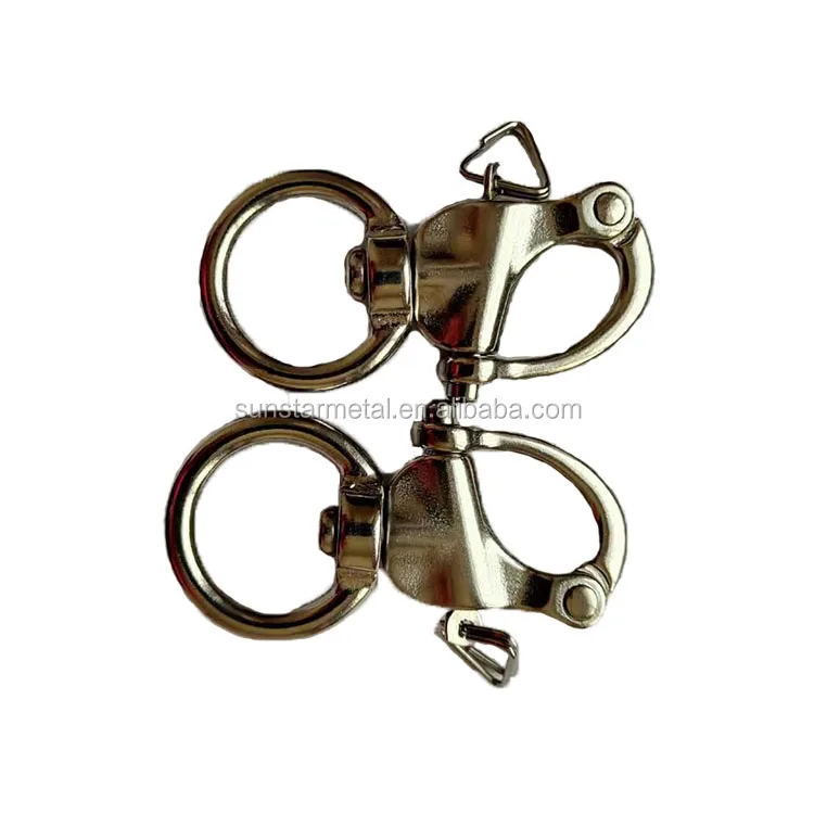 65 76mm quick snap shackle Quick release Swivel Mini stainless steel snap shackle