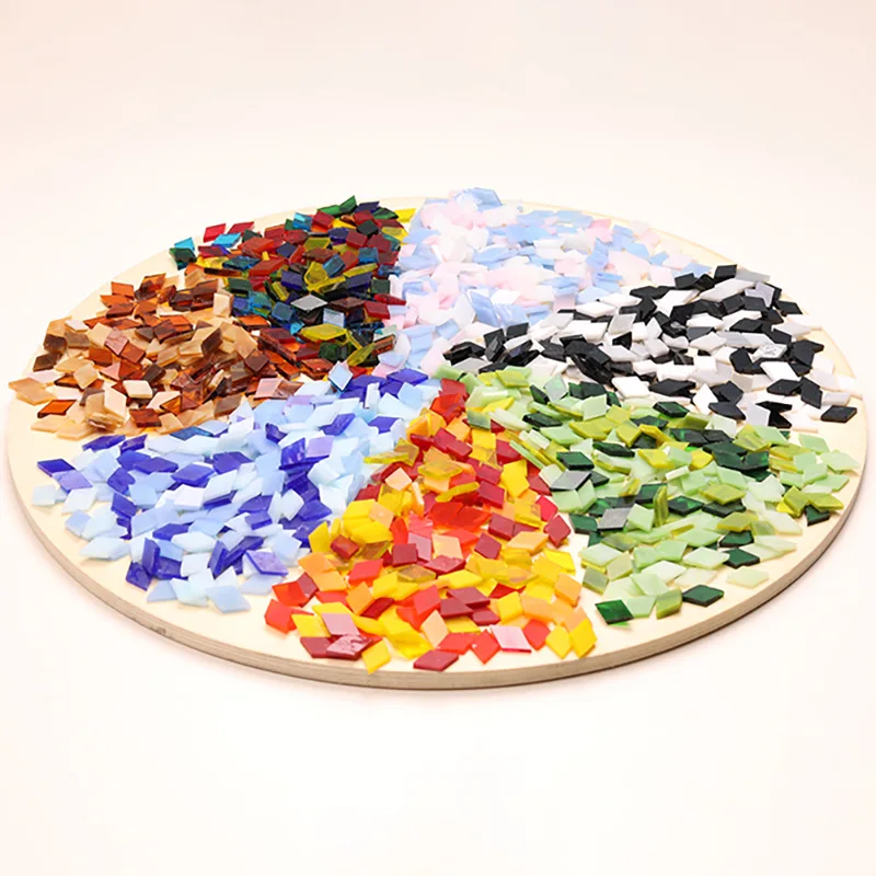 200 г 245 штук смешанных форм стеклянная мозаичная плитка для ремесел красочные витражи мозаичных проектов