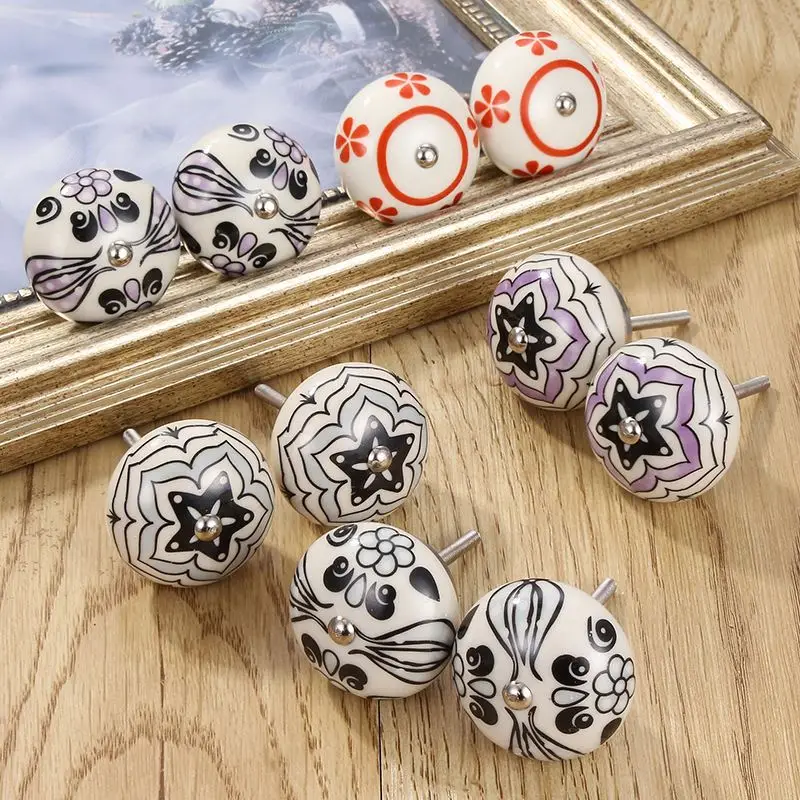 Modern Minimalist Colorful Ceramic Knobs Children Drawer Knobs Fish Shape Ceramic Handles With Great Price