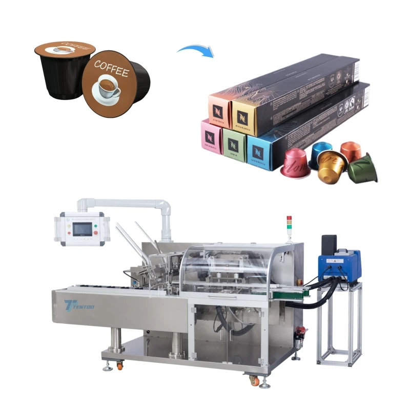 Automatic Feeding instant coffee capsule/coffee powder stick box cartoning packing machine Supplier