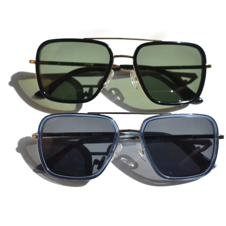 Sifier square tony Stark Sunglasses mens sunglasses polarized Cosplay private label eyewear anti glare glasses