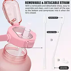 64 oz  Sleeve Insulation Cup  Protective Glass Universal water bottle With Rope