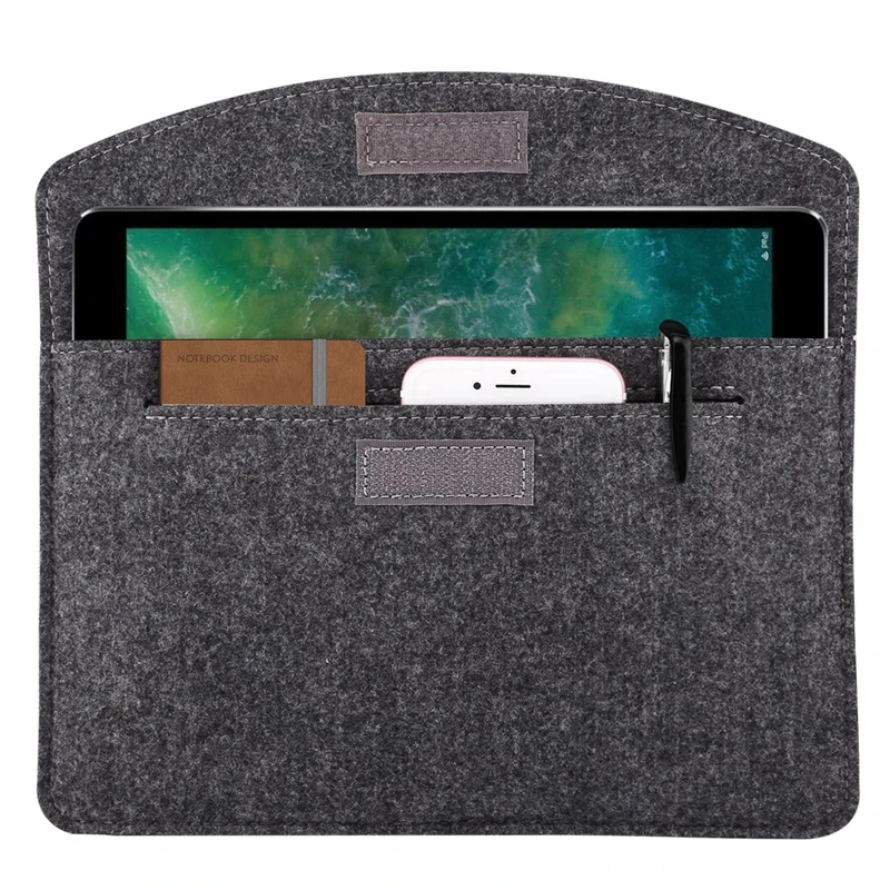 mulit pocket document folder felt grey document a4 size felt document bag folder for promotion