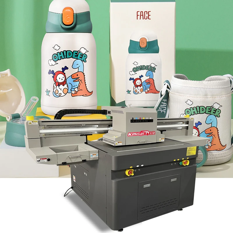 KingJet 45cm height printing ricoh g5i uv flatbed printer 9060