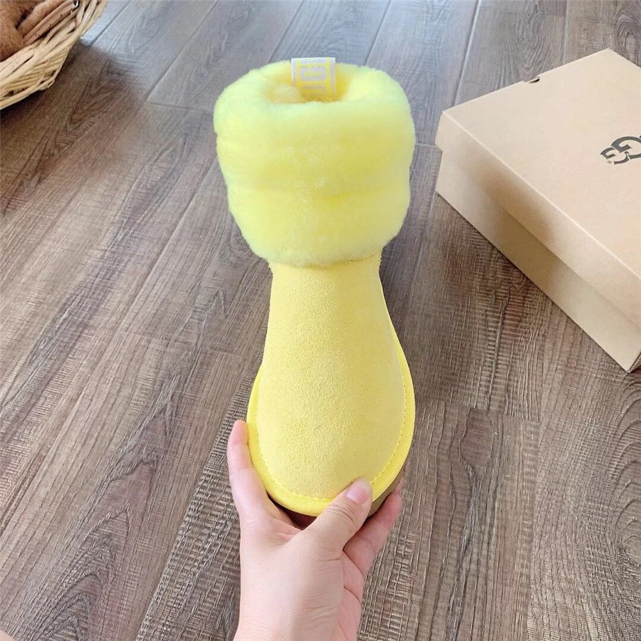 
2021 Winter New Design Uggging Hairy Sexy Women Snow Boots Fashion Winter Snow Boots Women Ankle Snow Boots 