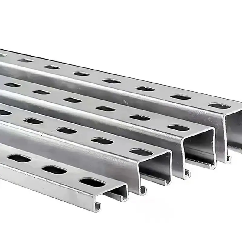 Factory directly sale Solid Pre-galvanized Plain Unistrut U profile Unistrut Strut Channel For Support