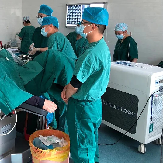Potent Urology equipment lithotripter 40W 90W 80W holmium medical laser for ureter urethra stricture resection Ablation