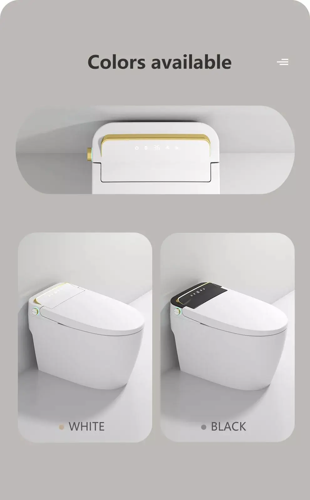 Popular Design Automatic Japanese Electronic Smart Intelligent Wc Toilet Bowl price